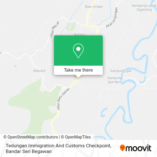 Tedungan Immigration And Customs Checkpoint map
