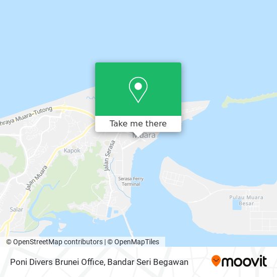 Poni Divers Brunei Office map