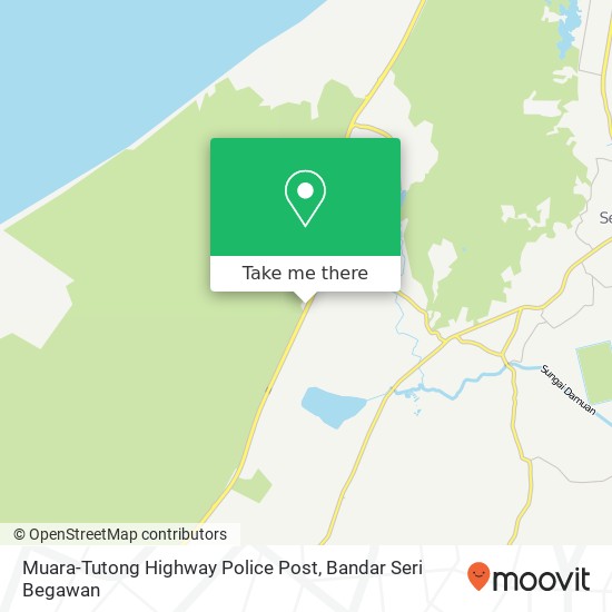 Muara-Tutong Highway Police Post map