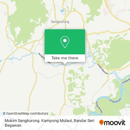 Mukim Sengkurong. Kampong Mulaut map