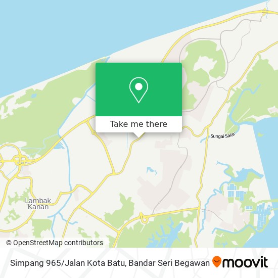 Peta Simpang 965/Jalan Kota Batu