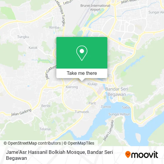 Peta Jame'Asr Hassanil Bolkiah Mosque