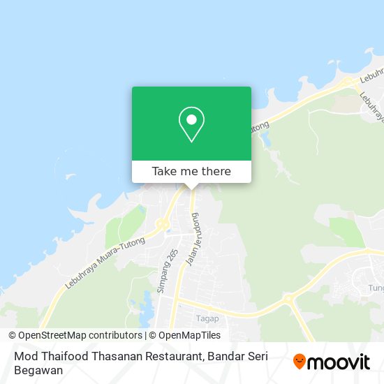Peta Mod Thaifood Thasanan Restaurant