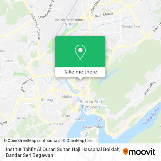 Peta Institut Tahfiz Al Quran Sultan Haji Hassanal Bolkiah