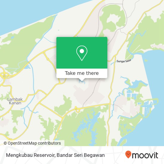 Mengkubau Reservoir map