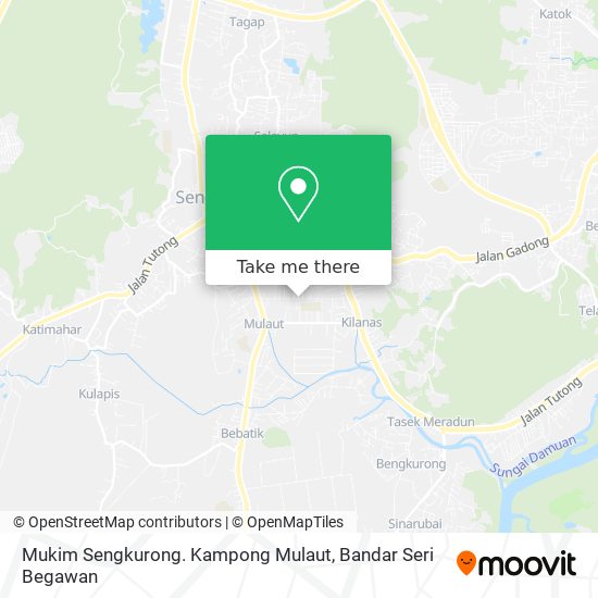 Peta Mukim Sengkurong. Kampong Mulaut