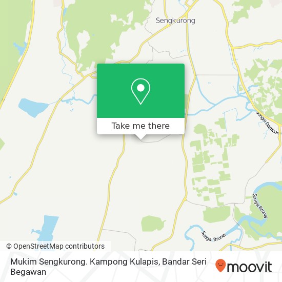 Mukim Sengkurong. Kampong Kulapis map