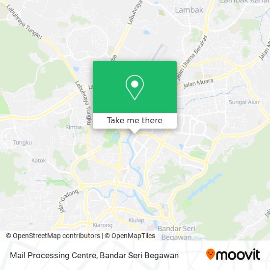 Mail Processing Centre map
