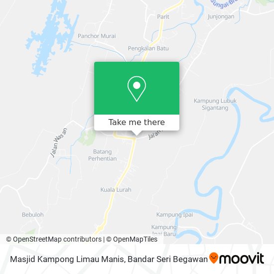 Peta Masjid Kampong Limau Manis