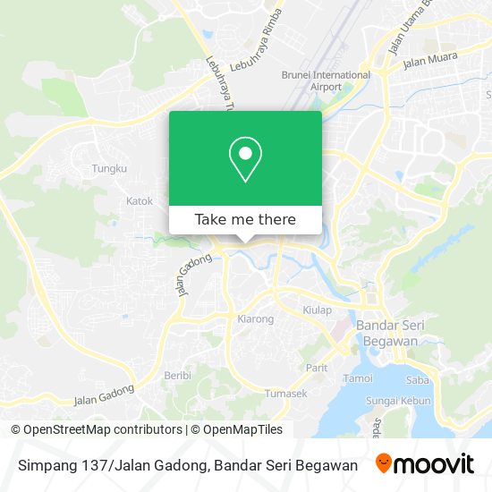 Peta Simpang 137/Jalan Gadong
