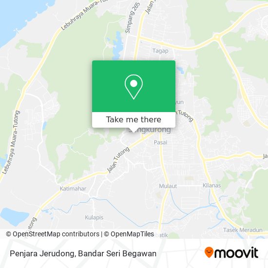 Penjara Jerudong map