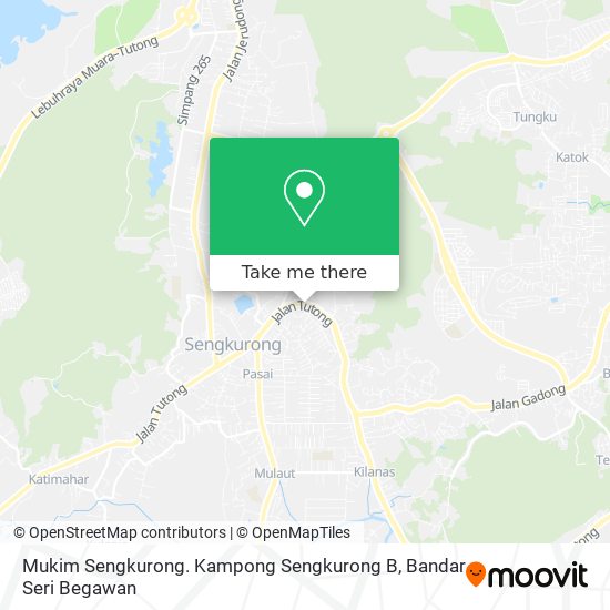 Mukim Sengkurong. Kampong Sengkurong B map