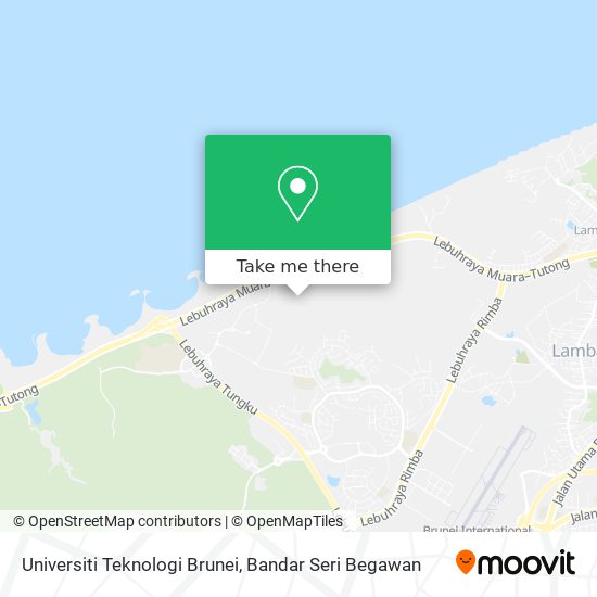 Universiti Teknologi Brunei map