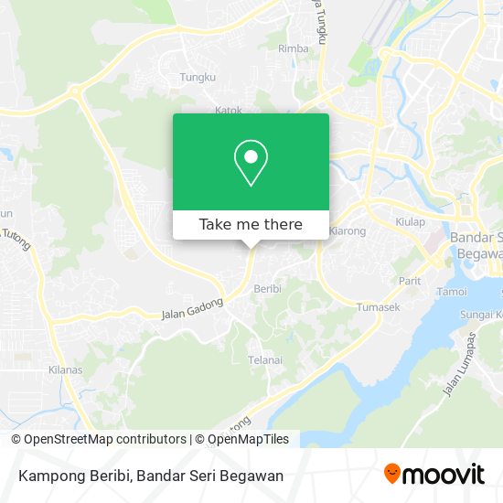 Kampong Beribi map