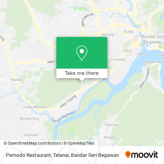 Pemodo Restaurant, Telanai map