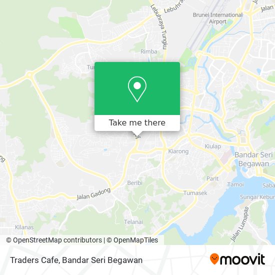 How to get to Traders Cafe in Gadong by Bus?