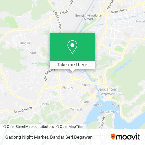 Gadong Night Market map
