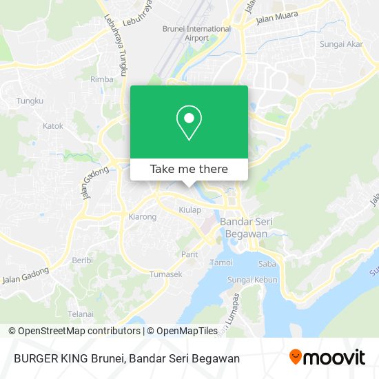 BURGER KING Brunei map