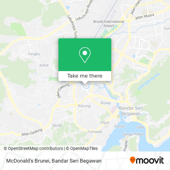 McDonald's Brunei map