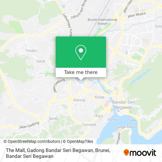 Peta The Mall, Gadong Bandar Seri Begawan, Brunei