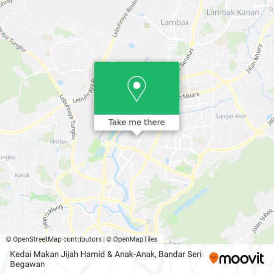 Peta Kedai Makan Jijah Hamid & Anak-Anak
