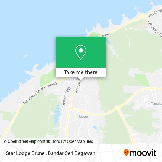 Star Lodge Brunei map