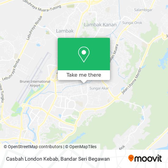 Casbah London Kebab map