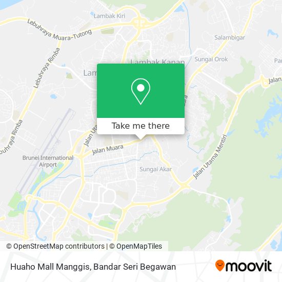 Huaho Mall Manggis map