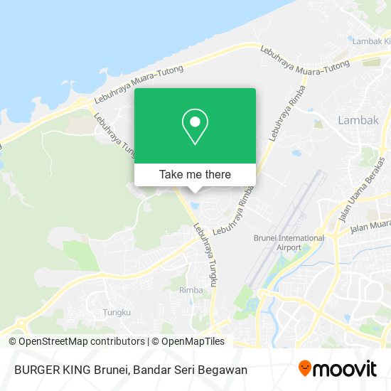 BURGER KING Brunei map