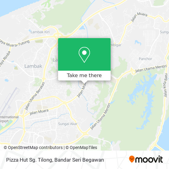 Peta Pizza Hut Sg. Tilong