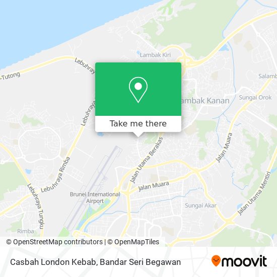 Casbah London Kebab map