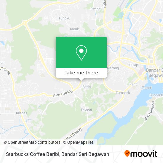 Starbucks Coffee Beribi map