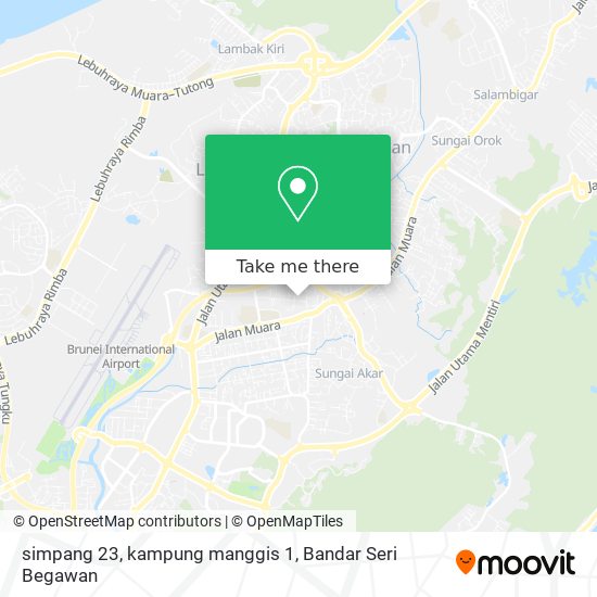 Peta simpang 23, kampung manggis 1