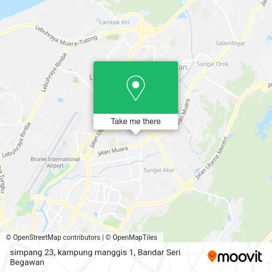 simpang 23, kampung manggis 1 map