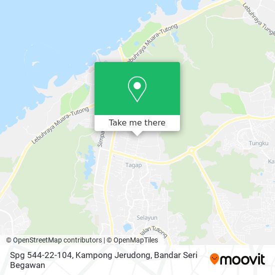 Spg 544-22-104, Kampong Jerudong map