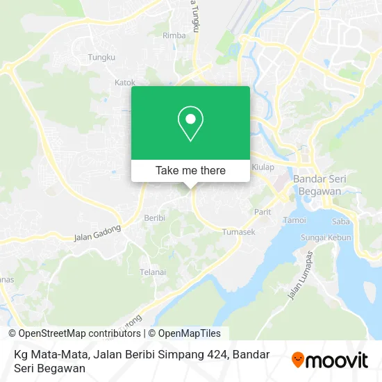 Kg Mata-Mata, Jalan Beribi Simpang 424 map