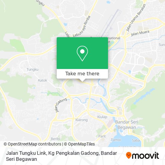 Peta Jalan Tungku Link, Kg Pengkalan Gadong