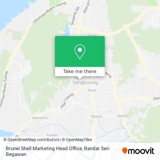 Brunei Shell Marketing Head Office map