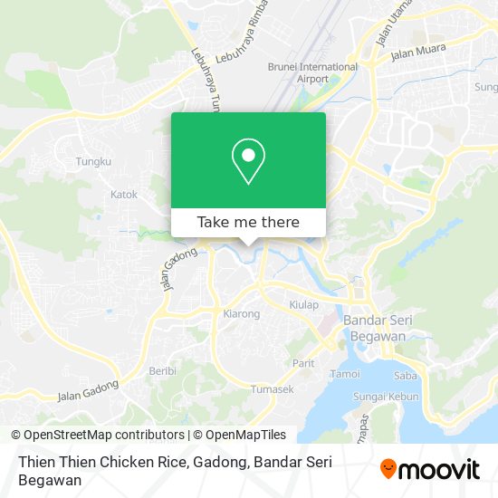 Thien Thien Chicken Rice, Gadong map
