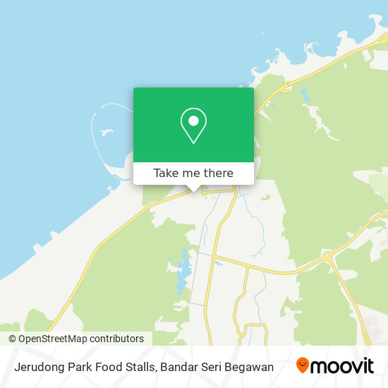 Jerudong Park Food Stalls map