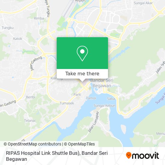 RIPAS Hospital Link Shuttle Bus) map