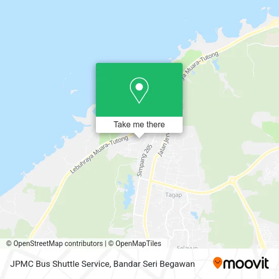 JPMC Bus Shuttle Service map