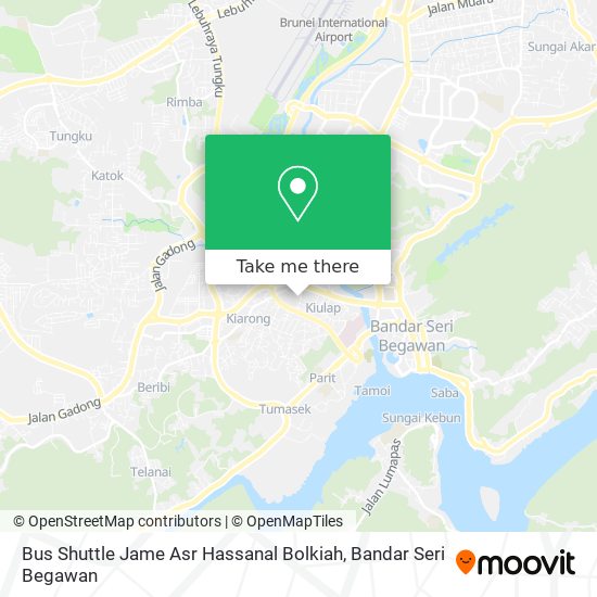 Peta Bus Shuttle Jame Asr Hassanal Bolkiah