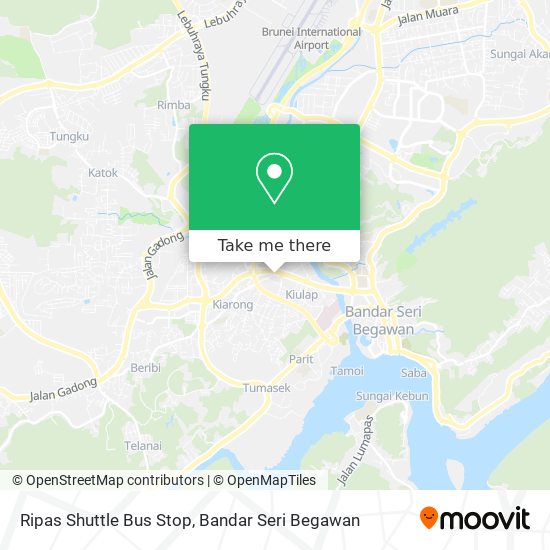 Ripas Shuttle Bus Stop map