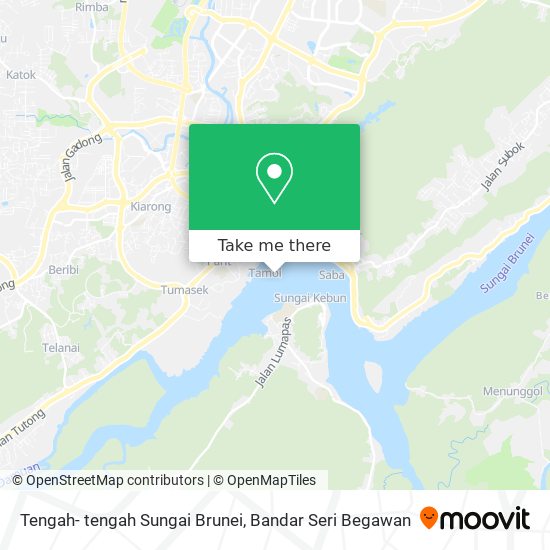 Tengah- tengah Sungai Brunei map