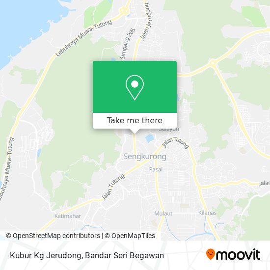 Kubur Kg Jerudong map