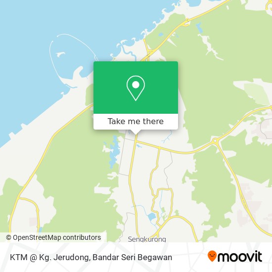 KTM @ Kg. Jerudong map