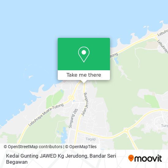 Kedai Gunting JAWED Kg Jerudong map