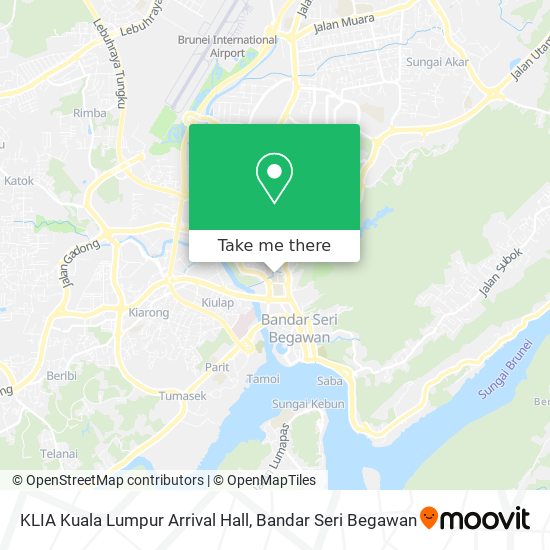 KLIA Kuala Lumpur Arrival Hall map