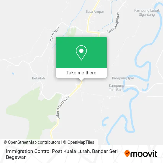 Immigration Control Post Kuala Lurah map
